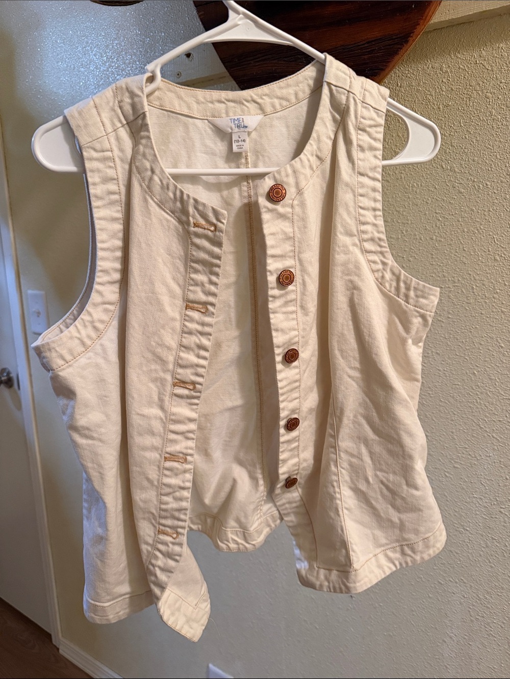 Women's Cream Vest Top